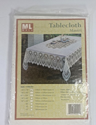 Vinyl white lace rectangle - white,