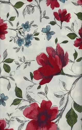 Floral patterned flannel - patterned,