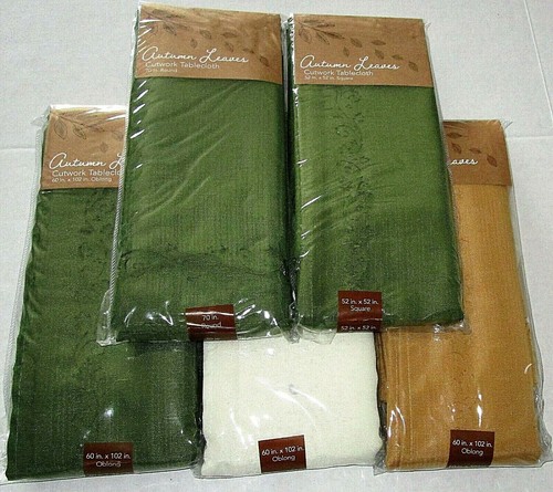 Autumn leaves cutwork fabric - leaves,