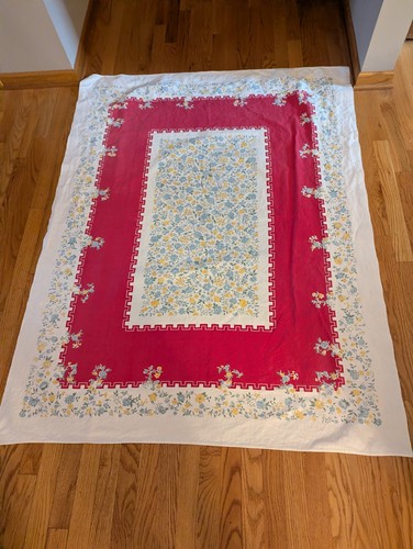Vintage tablecloth floral - ,