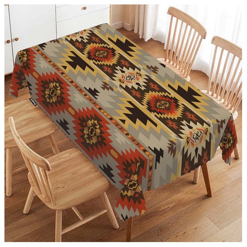 Rectangle tablecloth geometric - tablecloth,