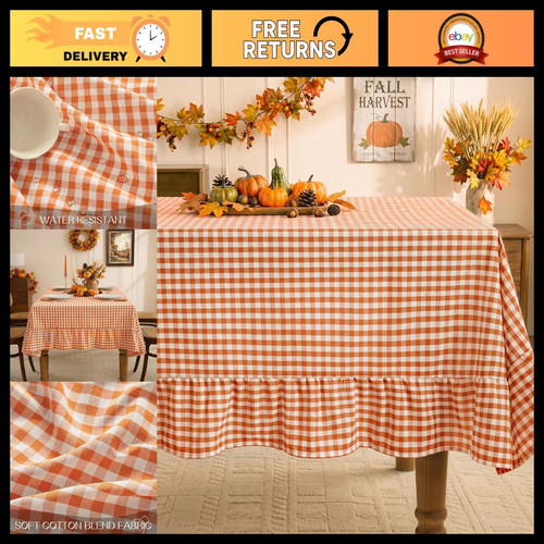 Fall gingham ruffled - fall,