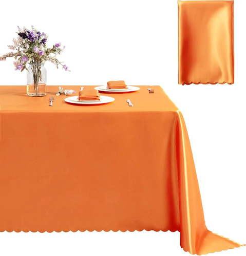 Square satin tablecloth - satin, x