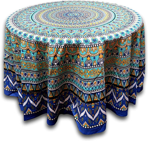 Geometric pattern round cotton - pattern,