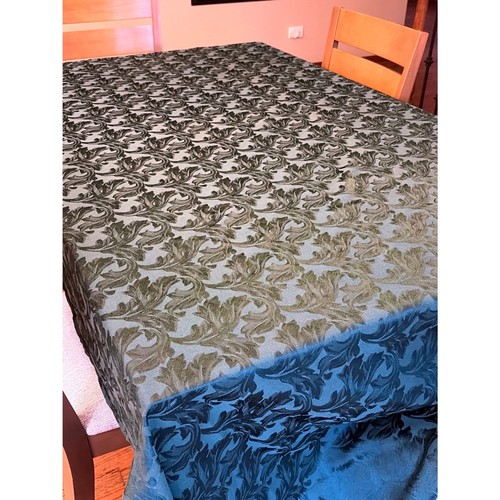 Forest green damask - green,