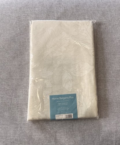 Ivory fabric tablecloth - ivory,