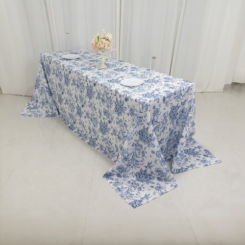 132 blue french toile - x,