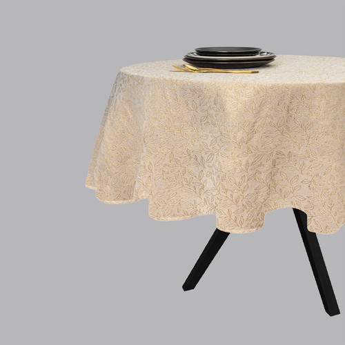 Round tablecloth cream - 70", &