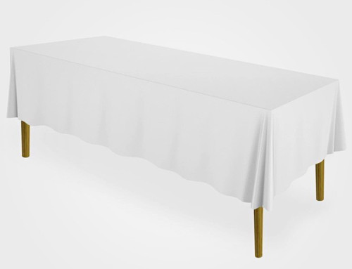 White solid polyester - white,