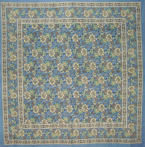 Floral print square cotton - square,