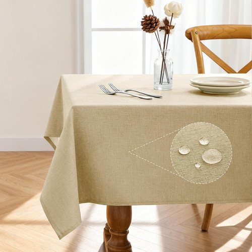 Rectangle linen tablecloth - rectangle,