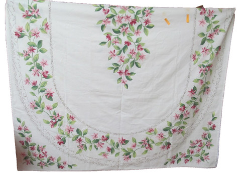Bleu provence tablecloth ecru - provence,
