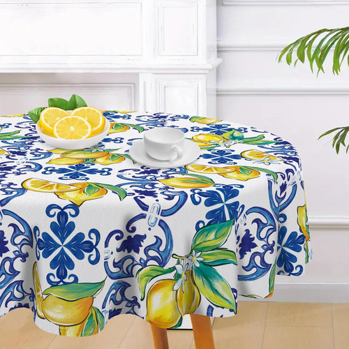 Blue lemon italy tile pattern - italy,