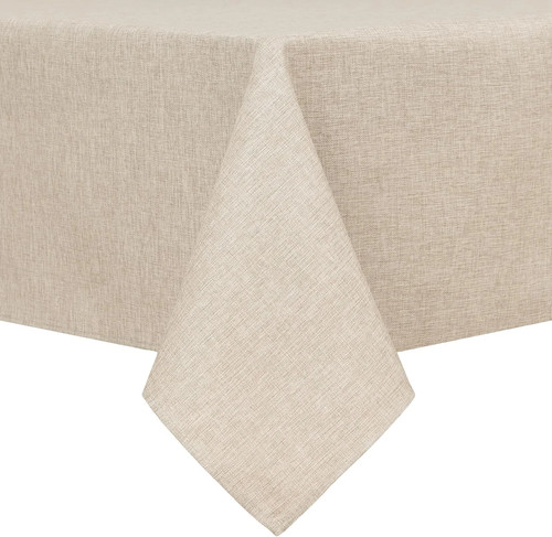 Faux linen polyester rectangle - linen,