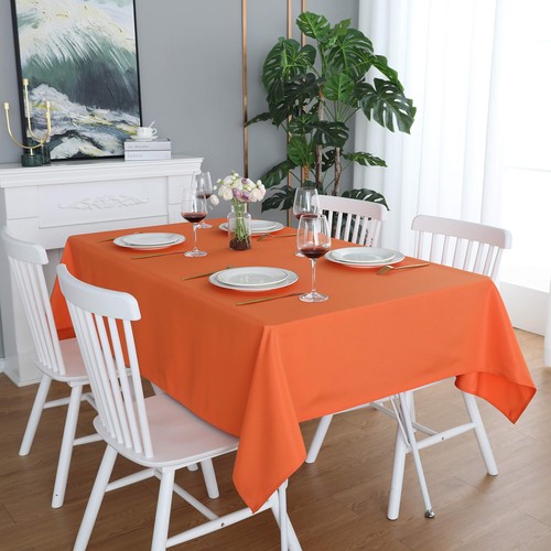 Orange square tablecloth - orange, x