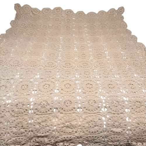Vtg handmade crochet lace - handmade,